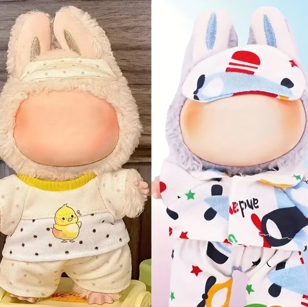 Pajama Set for Labubu Doll- 3 Pieces NIP